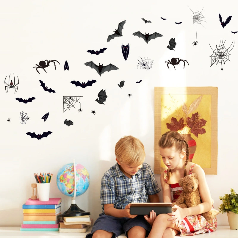 Wall Stickers Halloween Bat Spider Xpress Personality Creativity