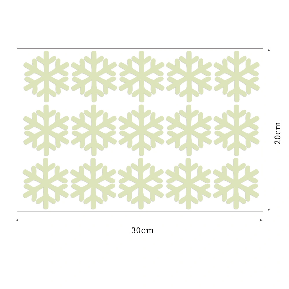 Christmas Snowflake Footprint Fawn Fluorescent Sticker