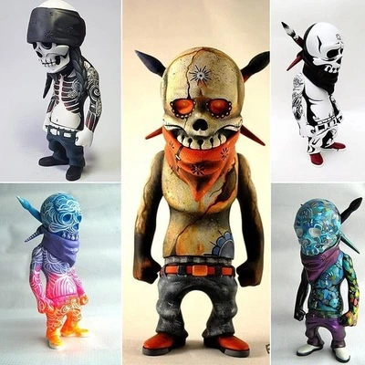 Hip Hop Commemorative Skeleton Ornaments Desktop Resin Crafts Gifts For Kids Fans Supplies Table Decor Prop Halloween Decor