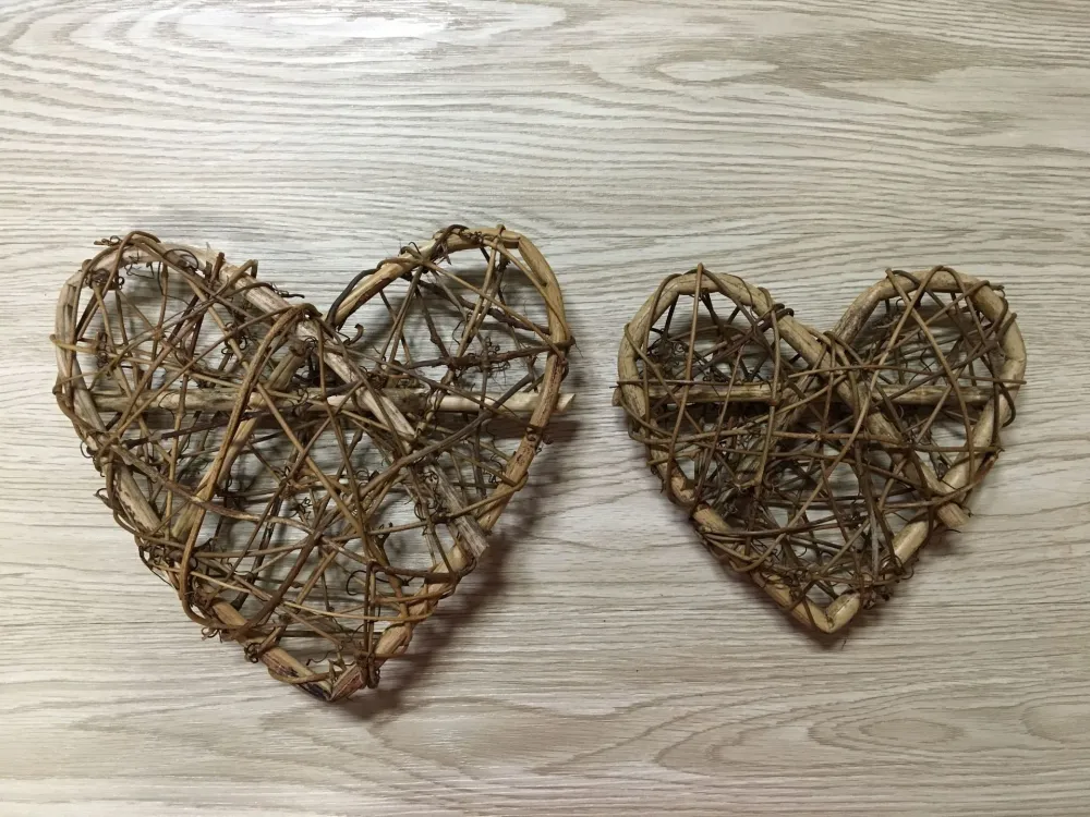 Heart-shaped Garland Made Of Tufu Rattan