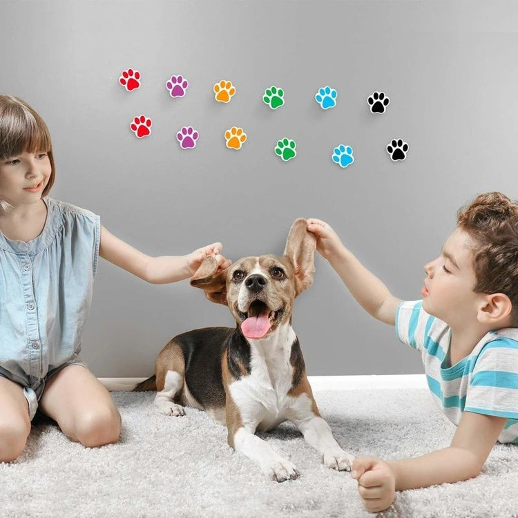 6 Colors Bear And Dog Paw Print Sticker Decoration