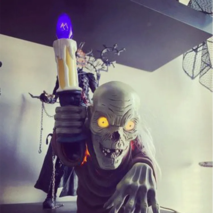 Tales From The Crypt Crypt Keeper With Candlestick Guardian Of Hell Resin Ornaments Home Decor