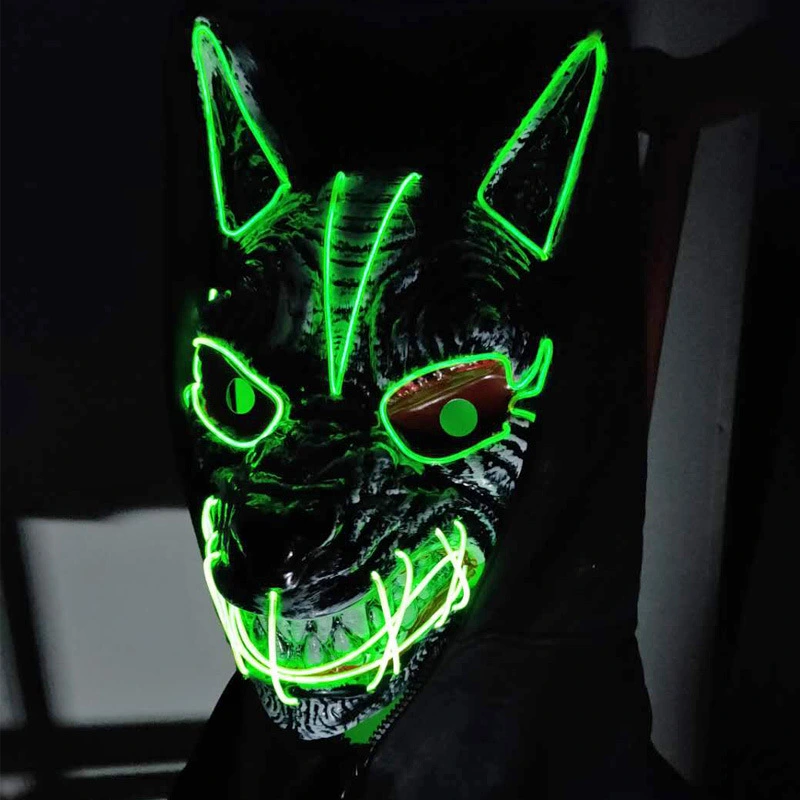 New Halloween LED Streamer Full Face Masks For Men And Women