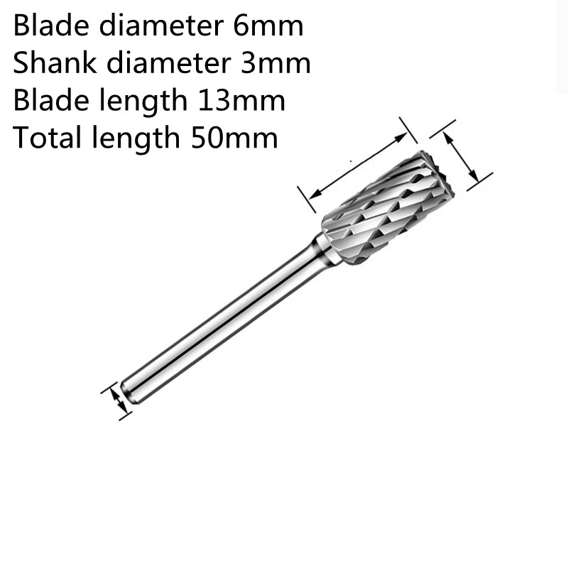 Electric Grinding Tungsten Steel Grinding Head Carbide Rotary File Milling Cutter