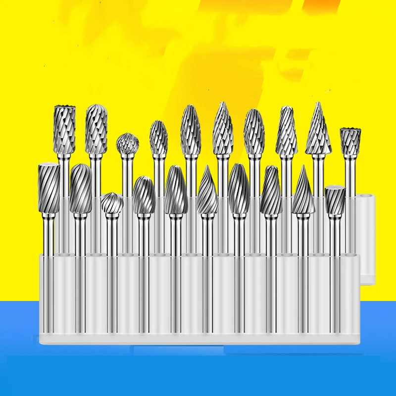 Electric Grinding Tungsten Steel Grinding Head Carbide Rotary File Milling Cutter