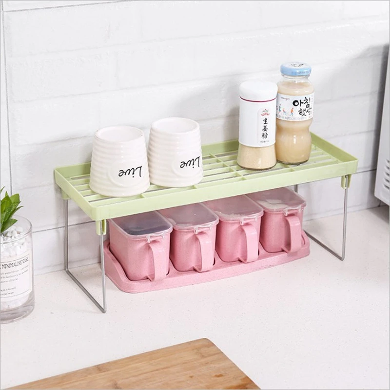 Kitchen Plastic Shelf Seasoning Storage Rack Floor