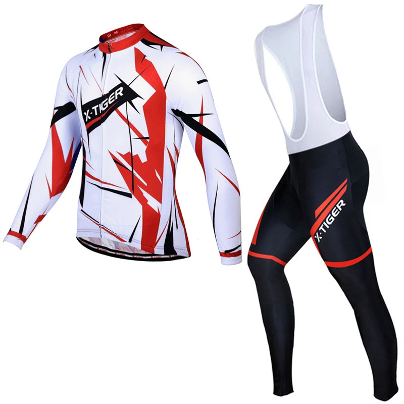 Cycling Wear Long-sleeved Suspender Suit Mountain Bike Bicycle