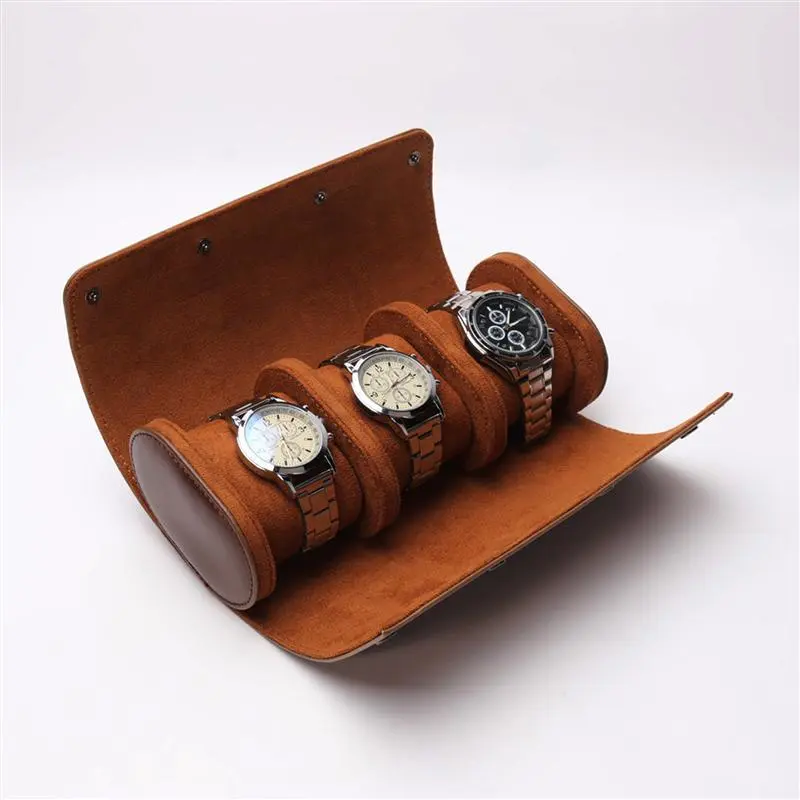 Light Luxury Three-piece Zinc Hot Sale PU Watch Storage Box