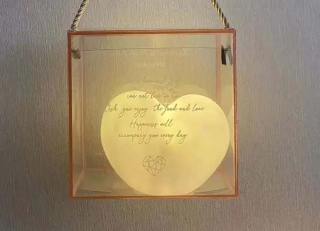 Romantic Love Night Light Ins Girl Heart Room Decoration