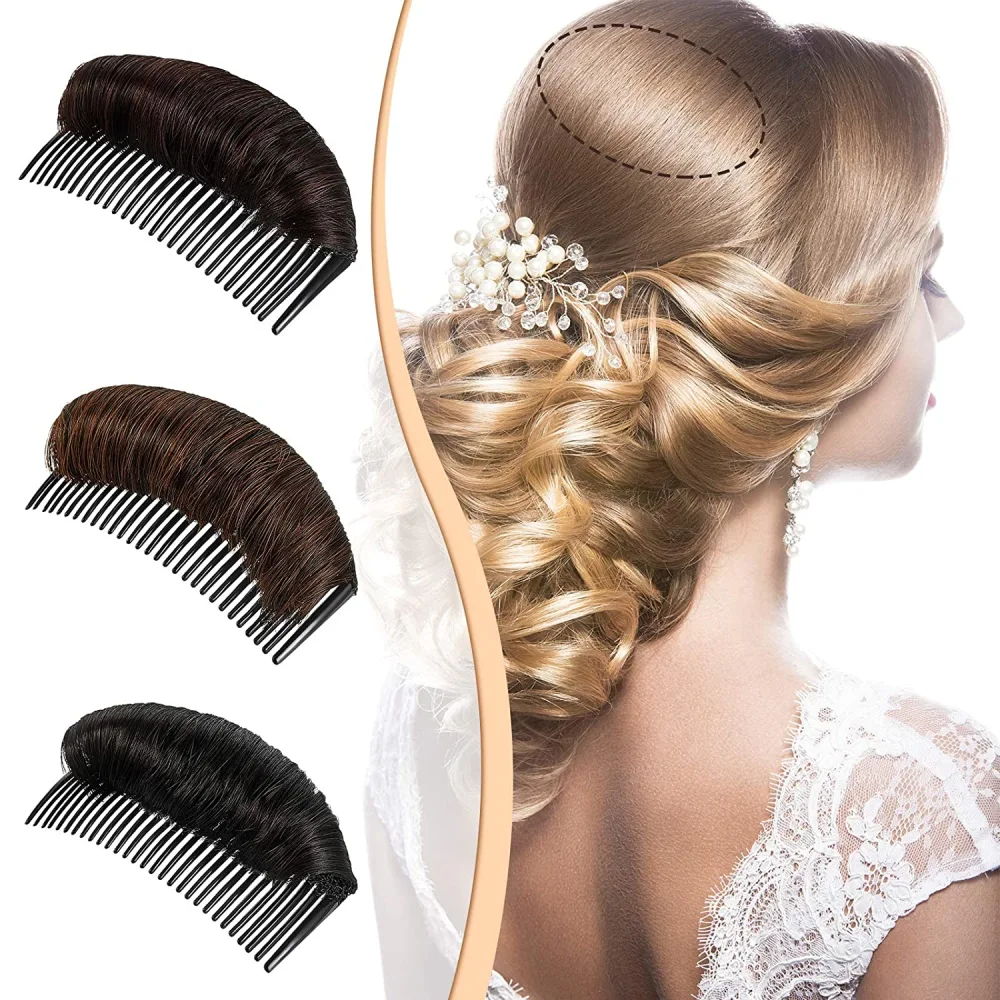 Hair Base Bump Fluffy Pad Styling Tool Hair Bun Princess Styling Invisible False Hair Clip Women Hairpin Thickening Fluffy Wig