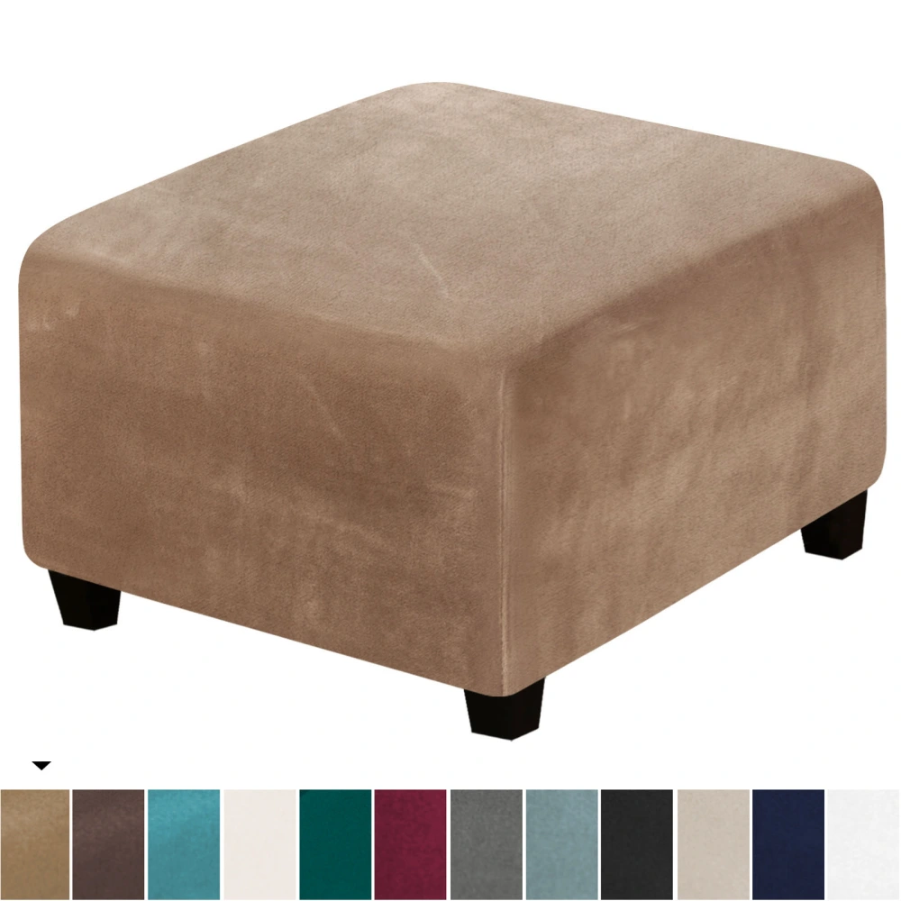 Velvet Square Stool Cover Protective Cover Elastic