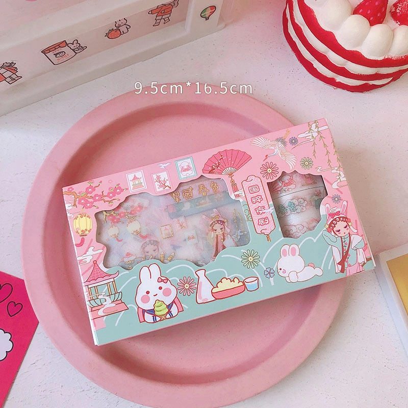 Washi Tape Cartoon Hand Account Sticker Girl Heart Boxed Printing Stationery