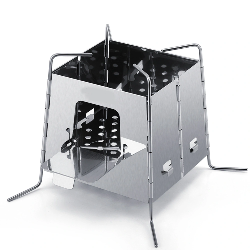 Convenient Outdoor Camping Wood Stove Burning Station