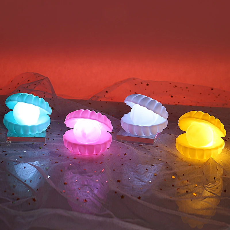 Creative Luminous Pearl Shell Night Light