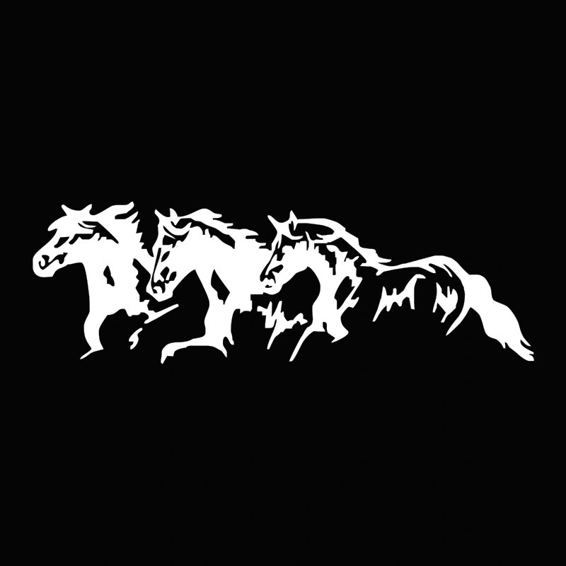 Horse Totem Sticker Reflective Galloping Horse And Liema Body Sticker