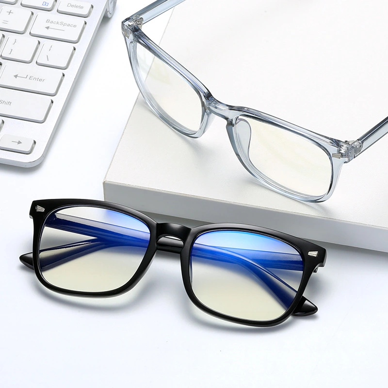 Retro Color-changing Ladies Anti-blue Light Glasses Square Frame