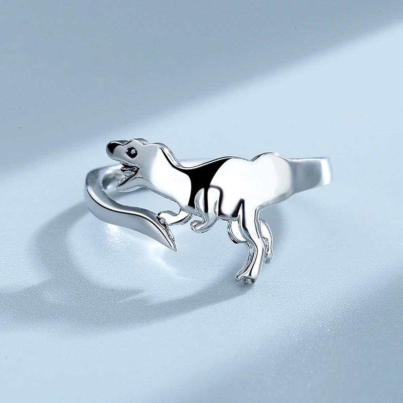 Lovely Exquisite Dinosaur Shaped Ring Jewelry Ladies Fashion Ring