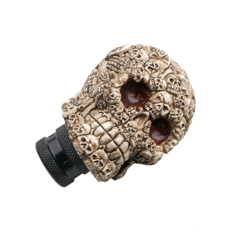 Car Manual Universal Skull Head Car Interior Decoration Gear Knob