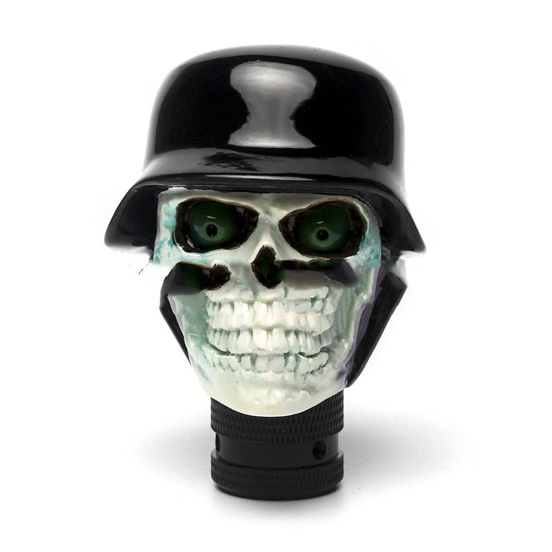 Car General Modified Skull Gear Head Wave Stick Head