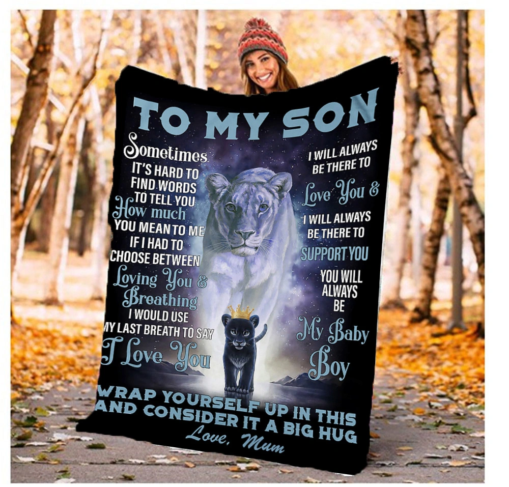 Message Envelope Blankets Flannel Writing