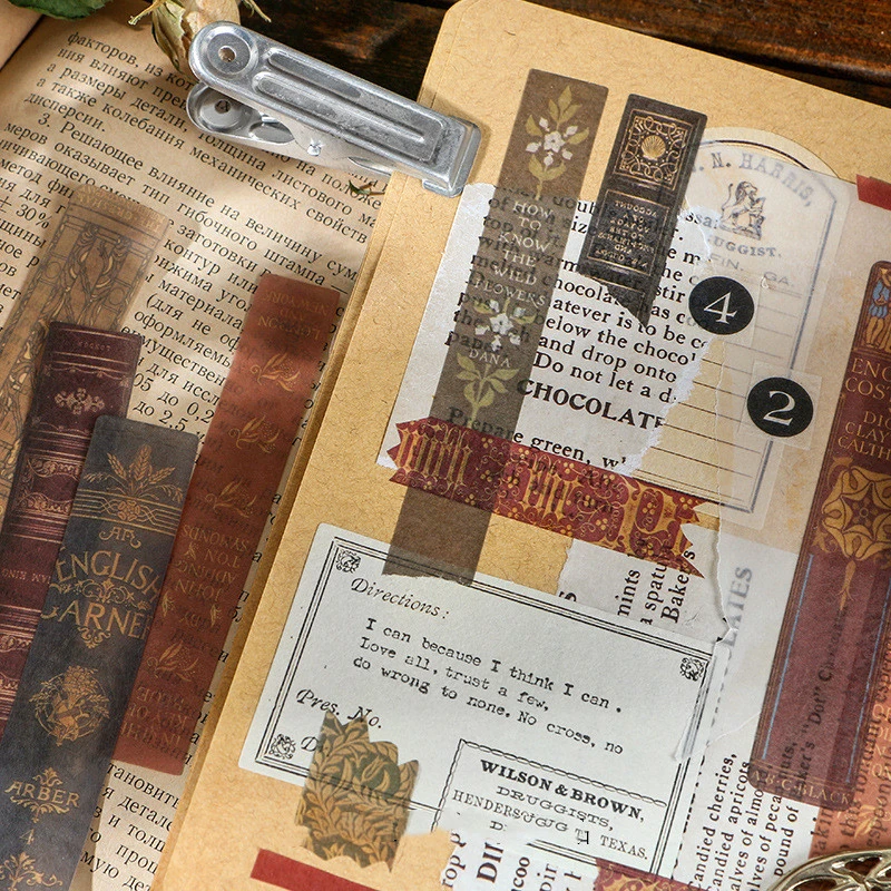 Sticker Set Retro Literary Hand Account Decoration Small Pattern