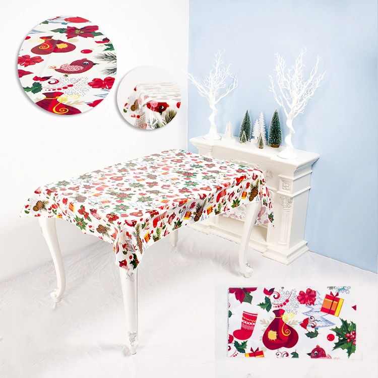 New Christmas Printed Tablecloth Creative Pvc