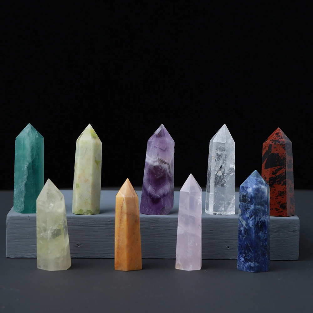 Natural Crystal Six-sided Single-pointed Column