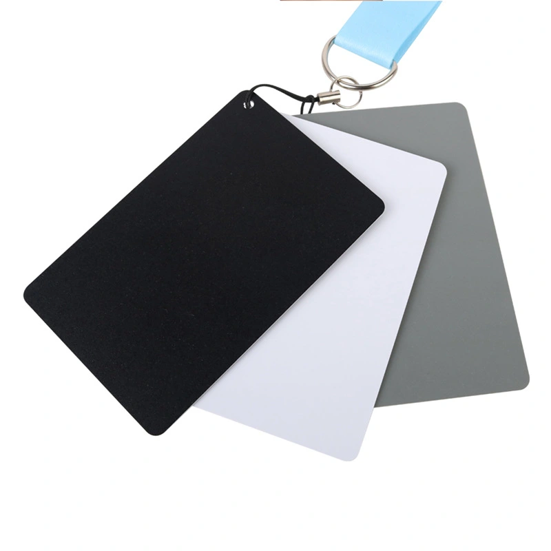 Small Convenient Three-color Metering White Balance Calibration Card