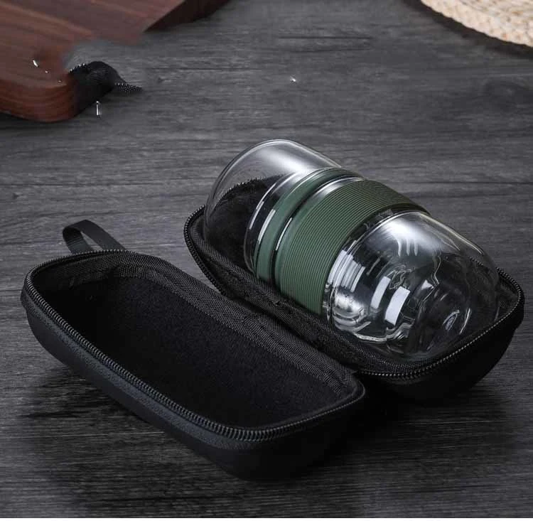 High Borosilicate Glass Tea Water Separation Cup