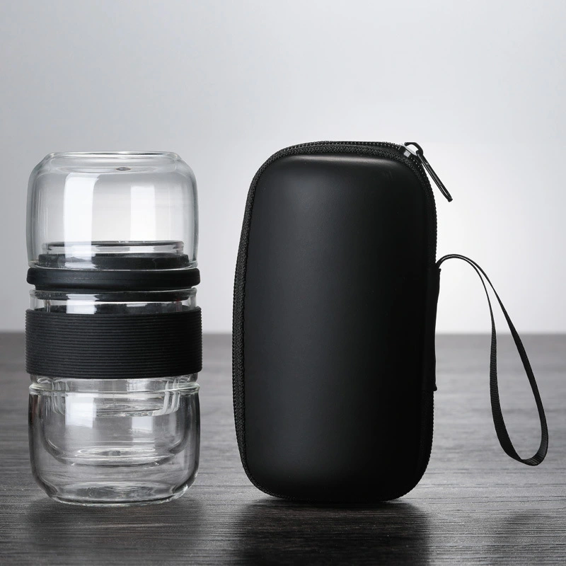High Borosilicate Glass Tea Water Separation Cup
