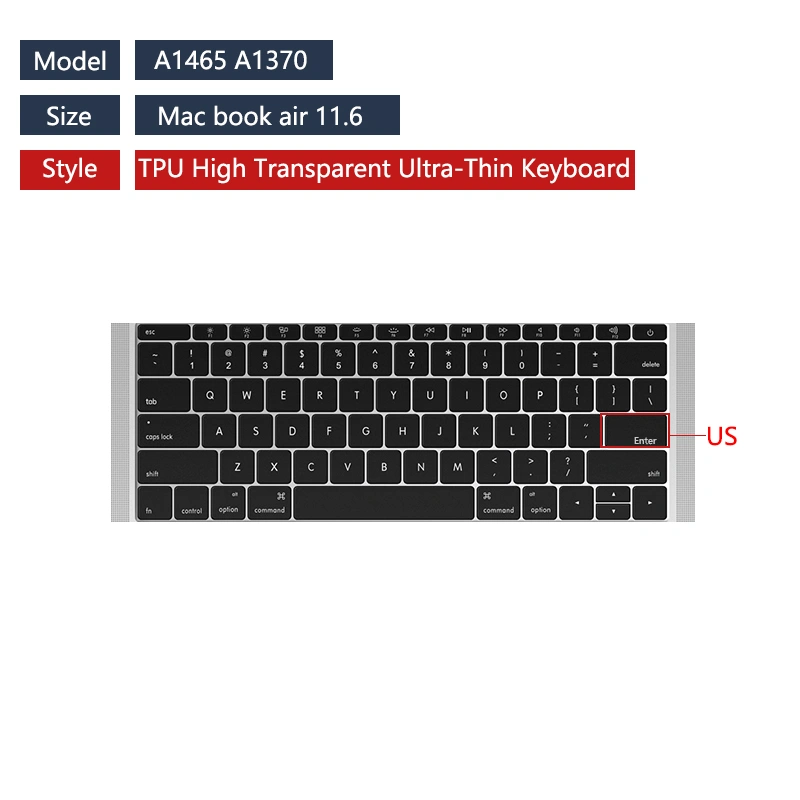Pro13 Inch Transparent Keyboard Film Tpu Keyboard Film