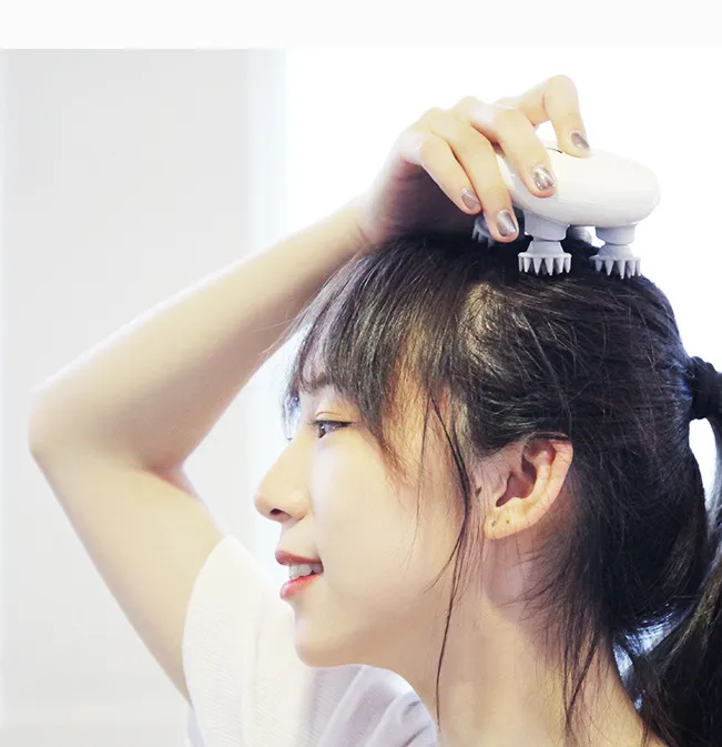 Cross-border New Intelligent Kneading Electric Head Massager