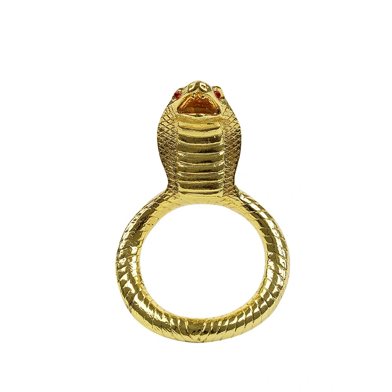 Zinc Alloy Snake Head Load-bearing Bondage Metal Ring