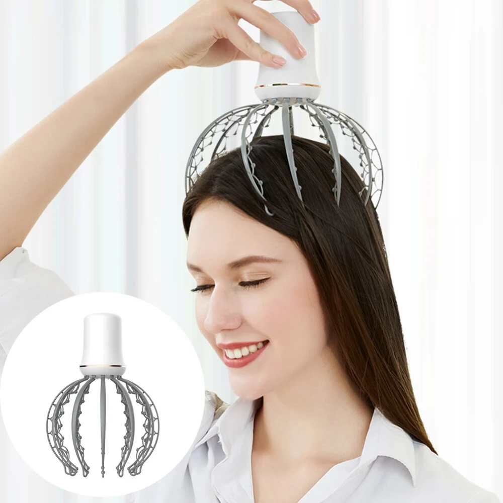 Electric Head Massager With Multiple Head Positions