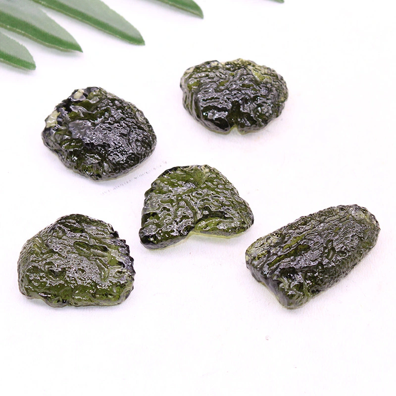 Green Glass Meteorite Specimen Stone Ore Energy Stone