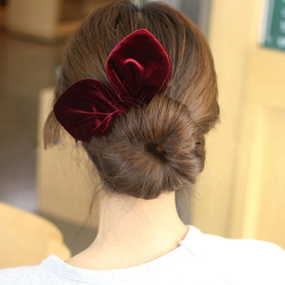 Popular High-quality Flannel Bunny Ear Hair Tie