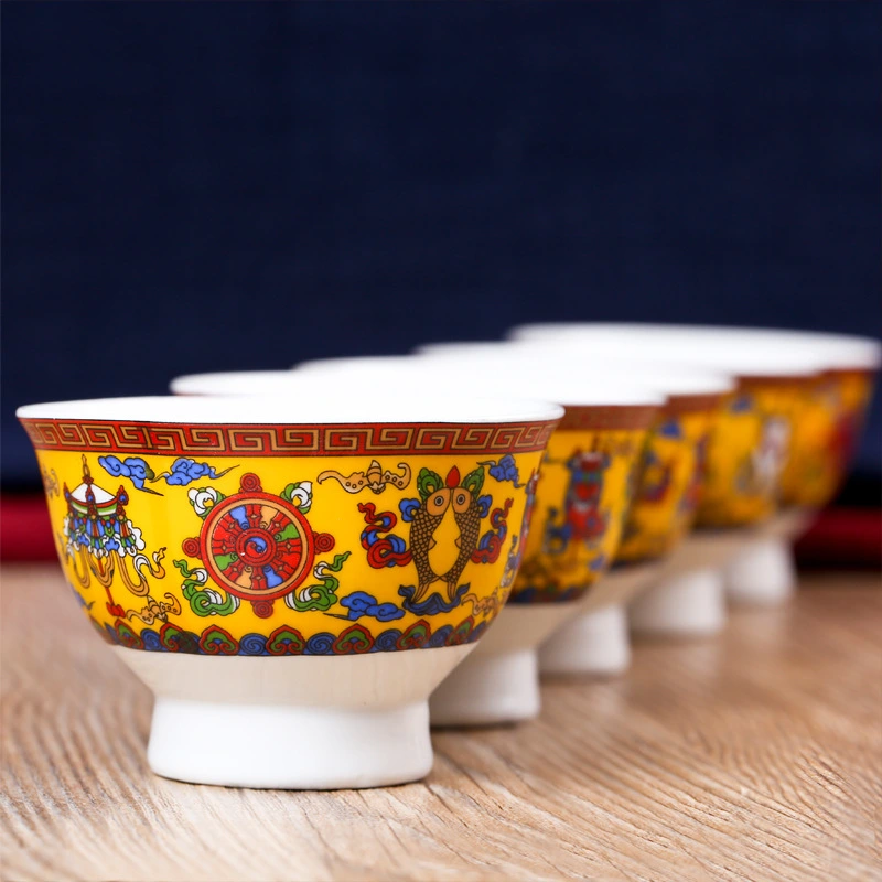 Porcelain  Thin Tire Porcelain Tibetan Ghee Bowl