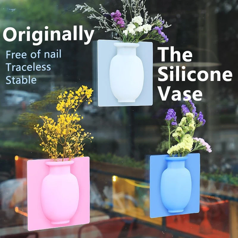 Silicone Vase Wall Hanging