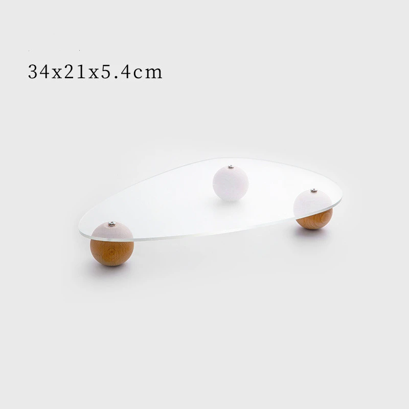 Japanese Ins Wind Wood Foot Transparent Solid Wood Pallet Home