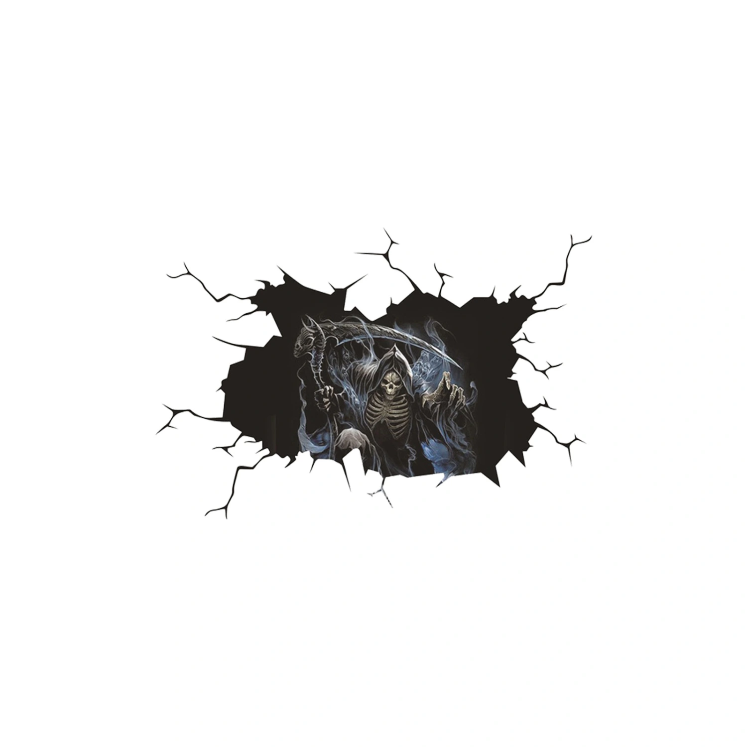 Halloween Horror Skull Witch Ghost Car Sticker Rear Windshield