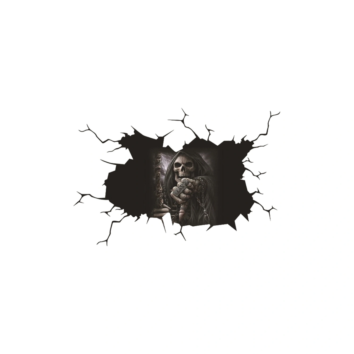 Halloween Horror Skull Witch Ghost Car Sticker Rear Windshield