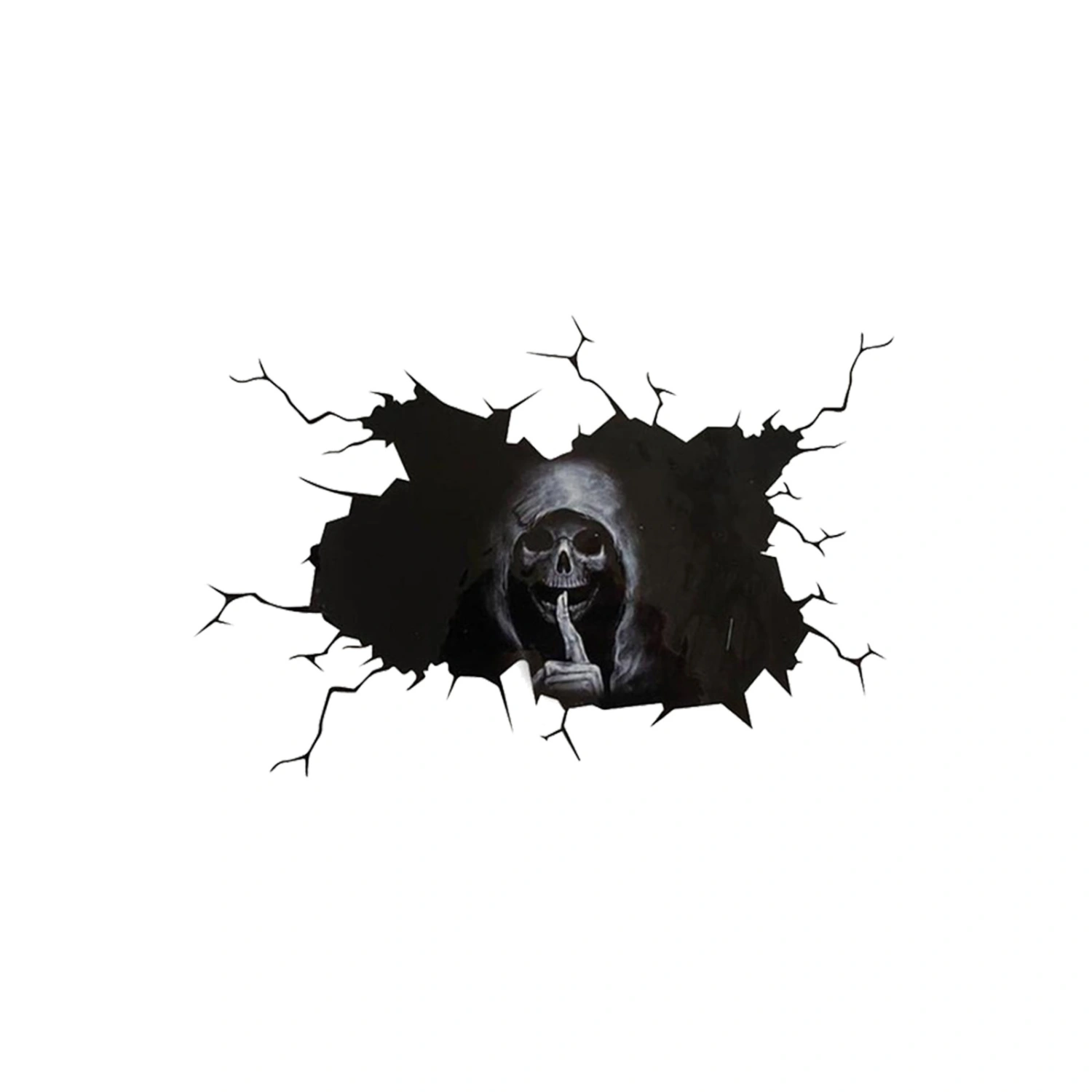 Halloween Horror Skull Witch Ghost Car Sticker Rear Windshield