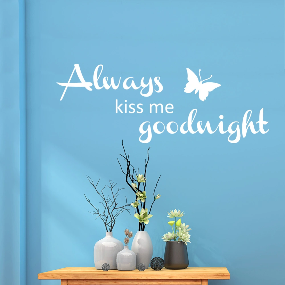 Romantic Vinyl Wall Stickers Love Quote For Bedroom