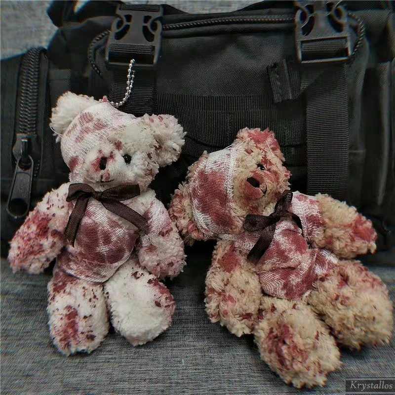 Injured Bear Keychain Bundy Bag Pendant