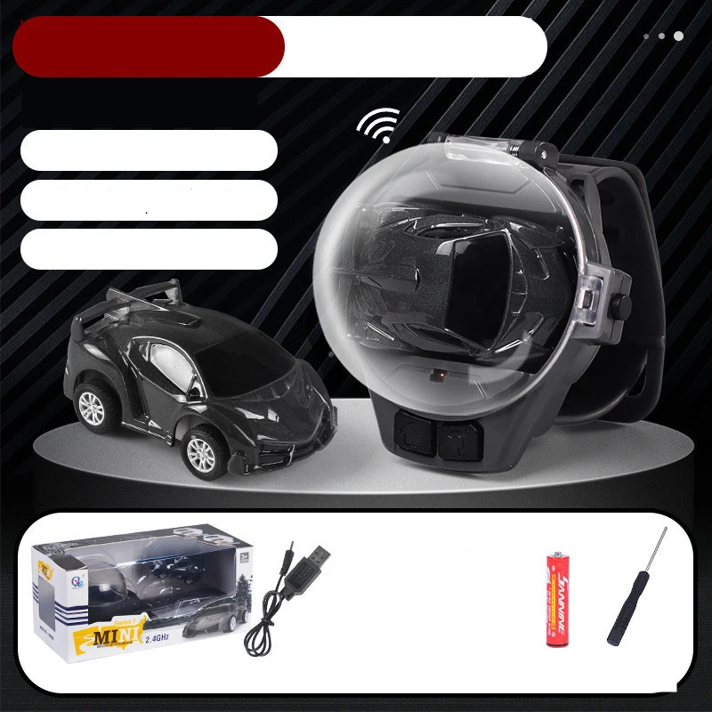 Mini Alloy Luminous Remote Control Car Watch Electric