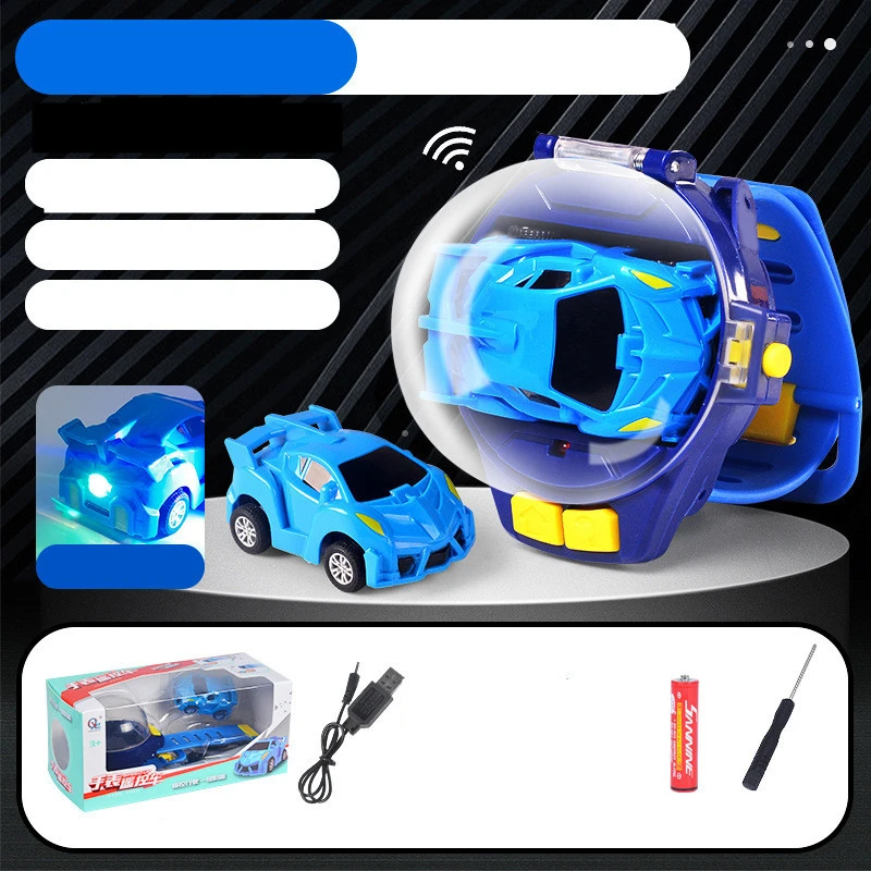 Mini Alloy Luminous Remote Control Car Watch Electric