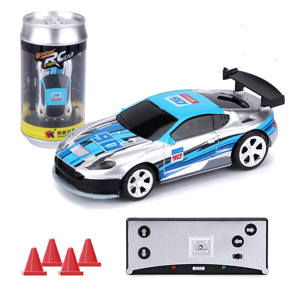 Mini High Speed Coke Can Remote Control Car
