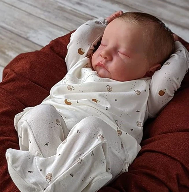 19inch Reborn Levi Cute Simulation Baby Rebirth Doll Stand Alone