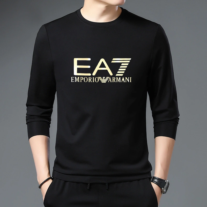 Autumn New Men's Long-sleeved T-shirt Fashion Trendy Brand