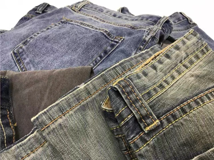 Micro-defective Jeans Pure Cotton Washed Large Size Men's Trousers